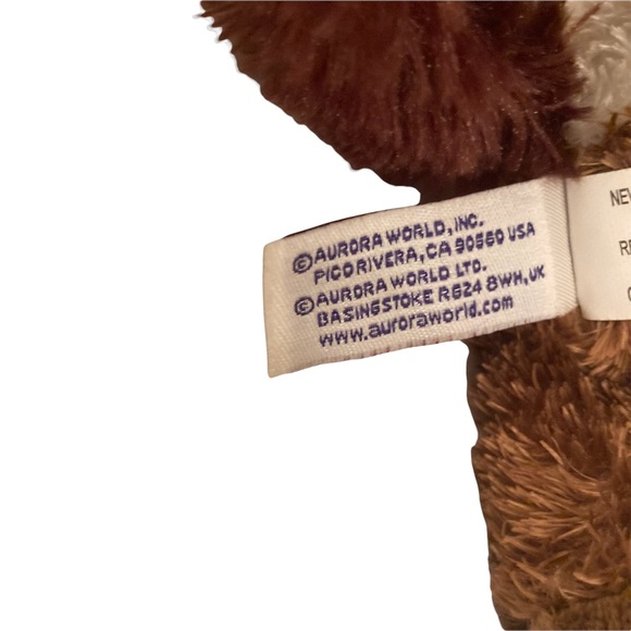 AURORA Brown and White Plush Horse Mini Flopsie 7” - Picture 8 of 10